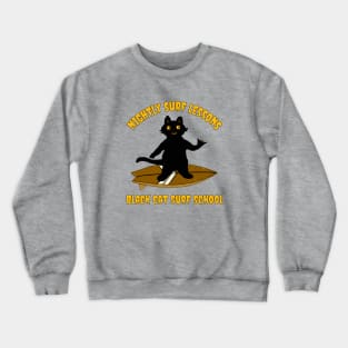 Black Cat Surf School Crewneck Sweatshirt